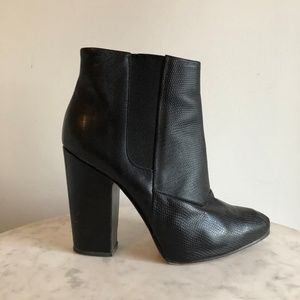 Rachel Comey black leather ankle bootie